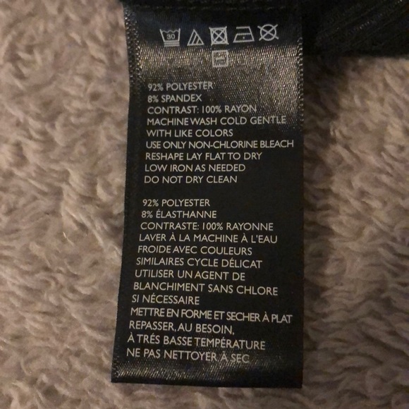 Silence & Noise Black Shimmer Crop Top, size XS - Picture 3 of 3